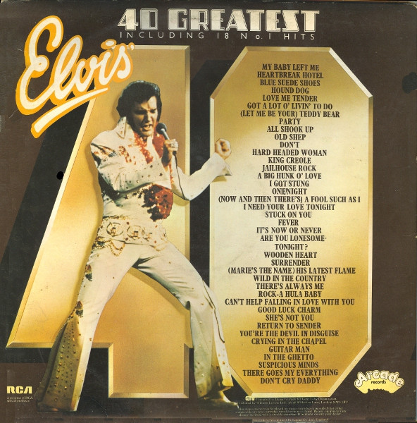 Elvis Presley - 40 Greatest Hits - Used Vinyl Record image 3