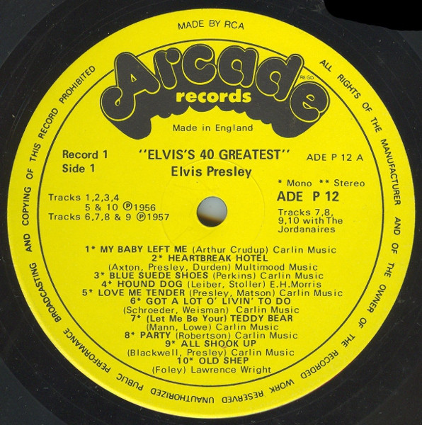 Elvis Presley - 40 Greatest Hits - Used Vinyl Record image 4