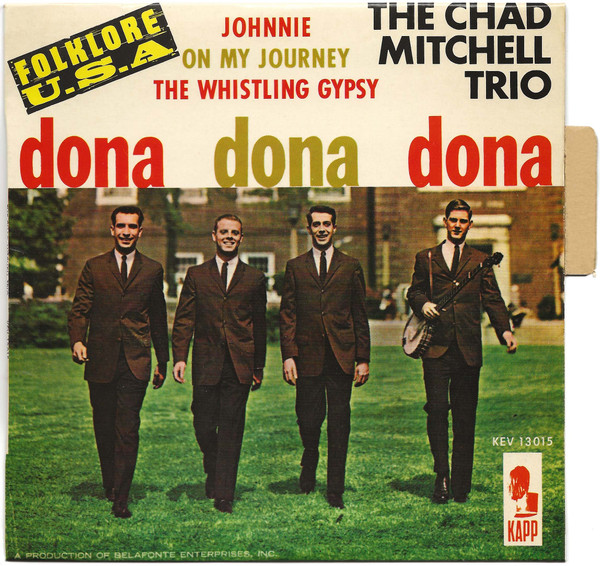 Chad Mitchell Trio - Dona Dona Dona - Used Vinyl Record 7" image 7