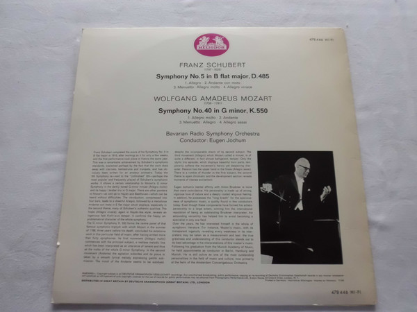Franz Schubert - Symphony No.5, D.485 & Mozart Symphony No. 40, K.550 image 2