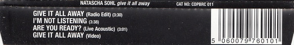 Natascha Sohl - Give It All Away - Used CD image 7