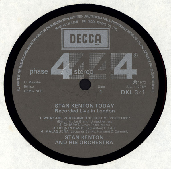 Stan Kenton - Today - Used Vinyl Record image 6