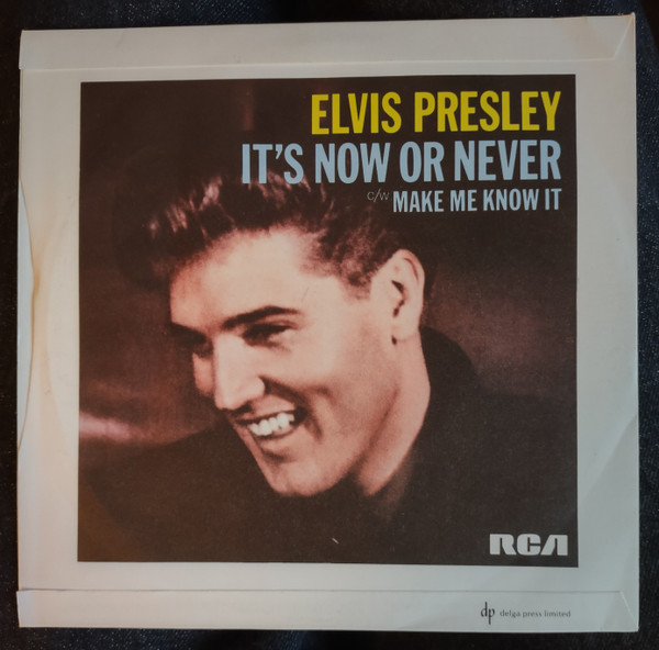 Elvis Presley - It's Now Or Never - Used Vinyl Record 7" image 2