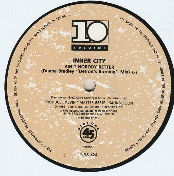 Inner City - Ain't Nobody Better - Used Vinyl Record 12" image 4