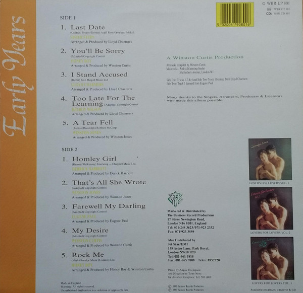 Various - Early Years - Used Vinyl Record image 2