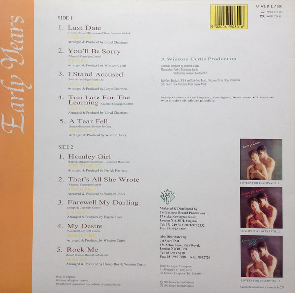 Various - Early Years - Used Vinyl Record image 4
