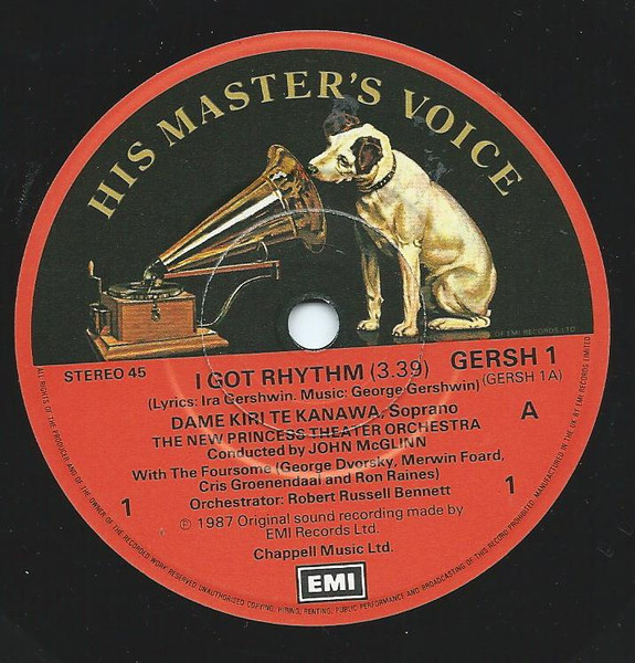 Kiri Te Kanawa - I Got Rhythm - Used Vinyl Record 7" image 3