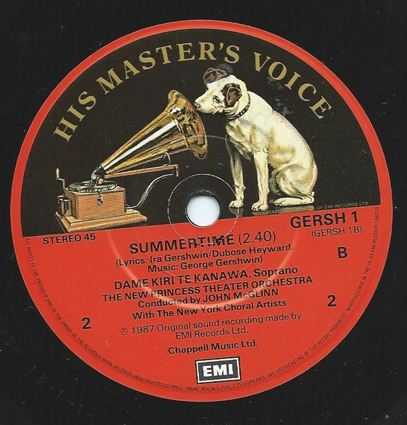 Kiri Te Kanawa - I Got Rhythm - Used Vinyl Record 7" image 4