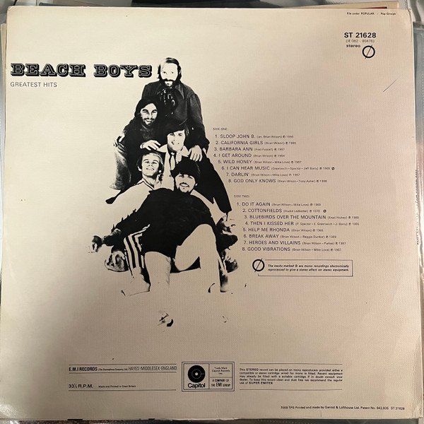 Beach Boys - Greatest Hits - Used Vinyl Record image 2