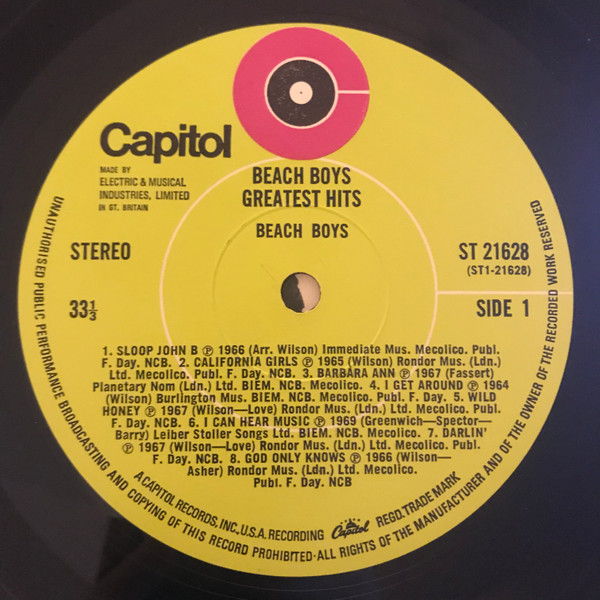 Beach Boys - Greatest Hits - Used Vinyl Record image 3