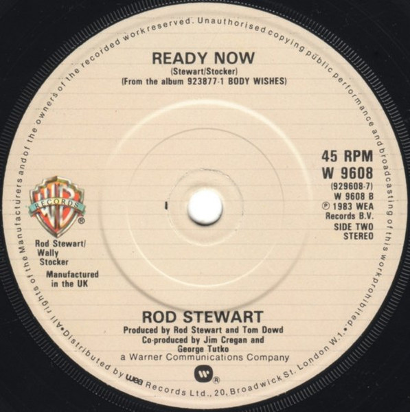 Rod Stewart - Baby Jane - Used Vinyl Record 7" image 4