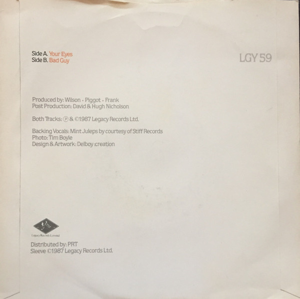 John Wilson - Your Eyes - Used Vinyl Record 7" image 2