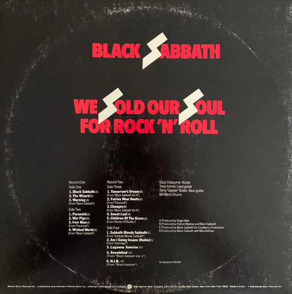 Black Sabbath - We Sold Our Soul For Rock 'N' Roll - Used Vinyl Recor image 2