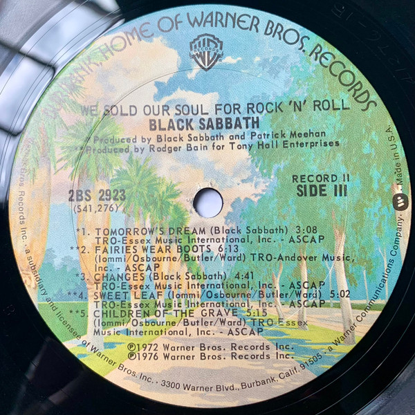 Black Sabbath - We Sold Our Soul For Rock 'N' Roll - Used Vinyl Recor image 3