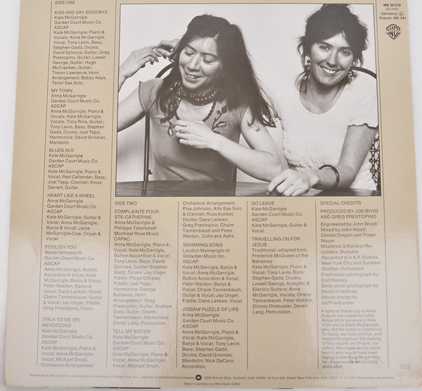 Kate & Anna McGarrig - Used Vinyl Record image 2