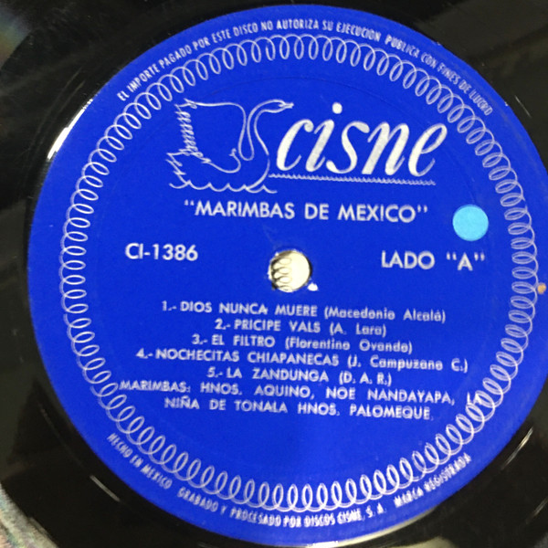 Marimbas De Mexico - Used Vinyl Record image 3