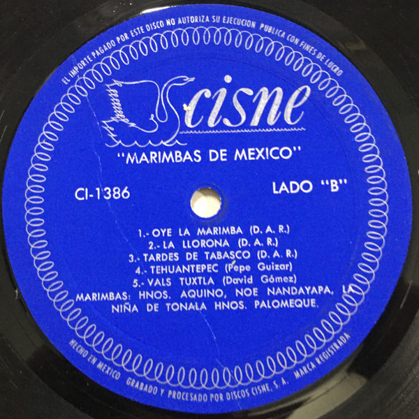 Marimbas De Mexico - Used Vinyl Record image 4