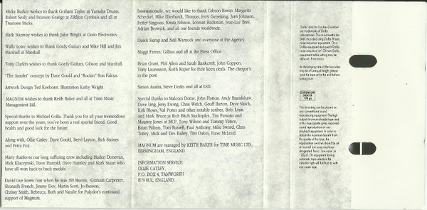 Magnum - Spirit - Used Cassette image 5