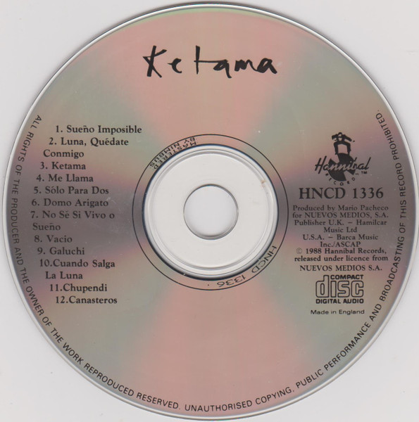 Ketama - Used CD image 3