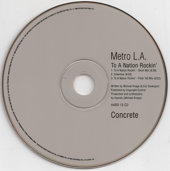 Metro L.A. - To A Nation Rockin' - Used CD image 3