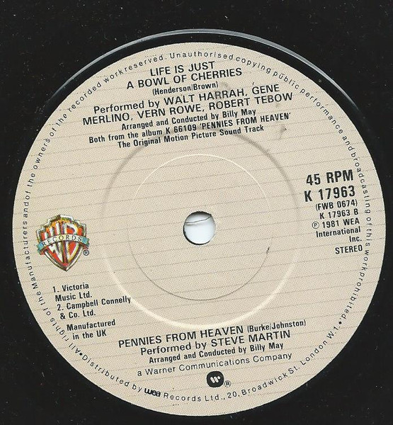 Various - Pennies From Heaven - Used Vinyl Record 7" image 4