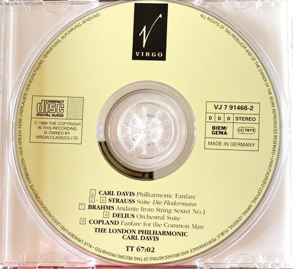London Philharmonic - Fanfare for the Common Man - Used CD image 3