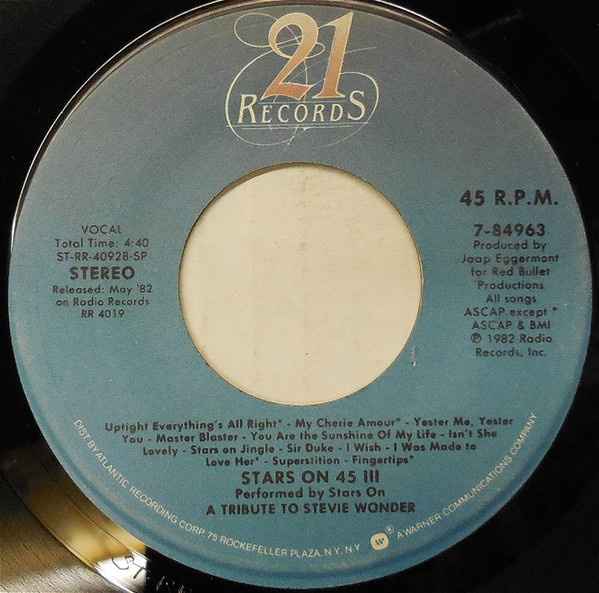 Stars On 45 - Rollin' Stars - Used Vinyl Record 7" image 2