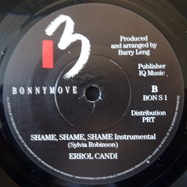 Errol Candi - Shame, Shame, Shame - Used Vinyl Record 7" image 4