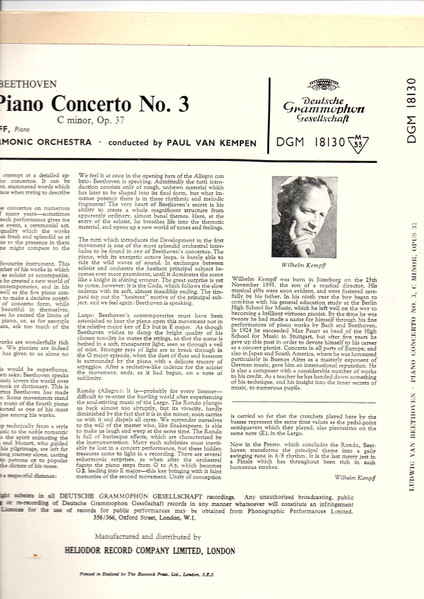 Ludwig van Beethoven - Pianoforte-Concerto No. 3, C Minor, Opus 37 - Us image 2