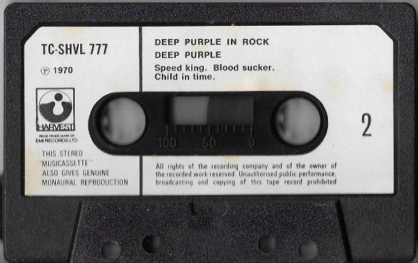Deep Purple - In Rock - Used Cassette image 6