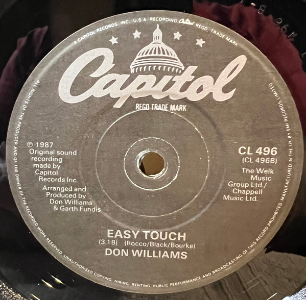 Don Williams - I Wouldn't Be A Man - Used Vinyl Record 7" image 4