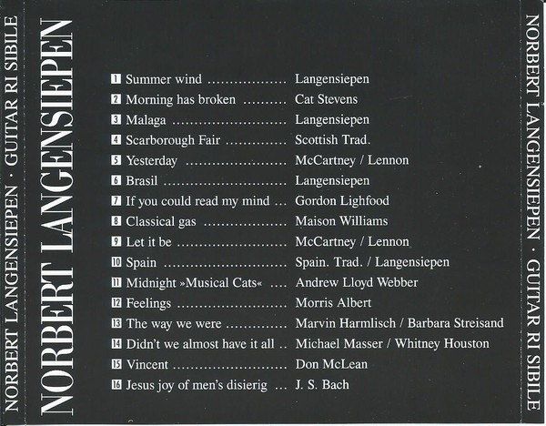 Norbert Langensiepen - Guitar Ri Sibile - Used CD image 2