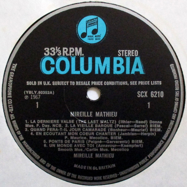 Mireille Mathieu - Used Vinyl Record image 4