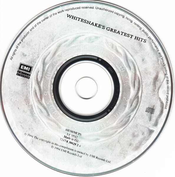 Whitesnake - Greatest Hits - Used CD image 4