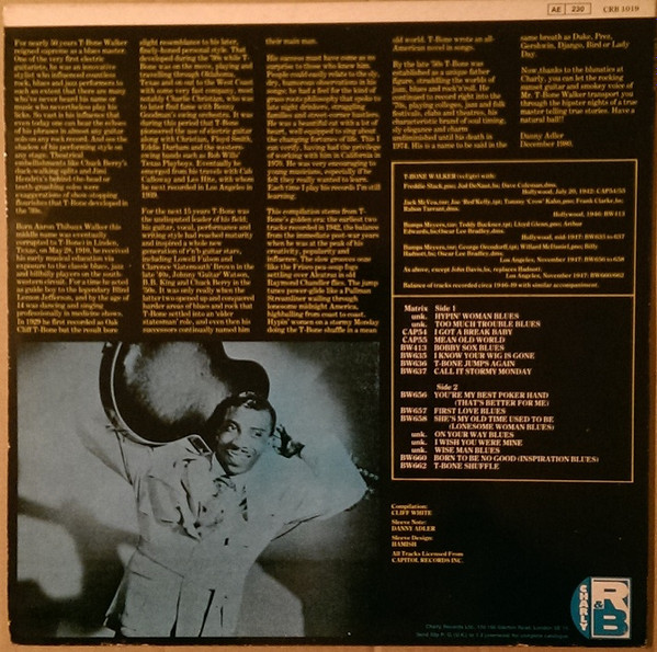 T-Bone Walker - T-Bone Jumps Again - Used Vinyl Record image 2
