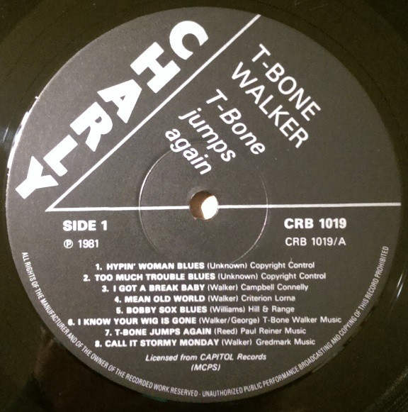 T-Bone Walker - T-Bone Jumps Again - Used Vinyl Record image 3