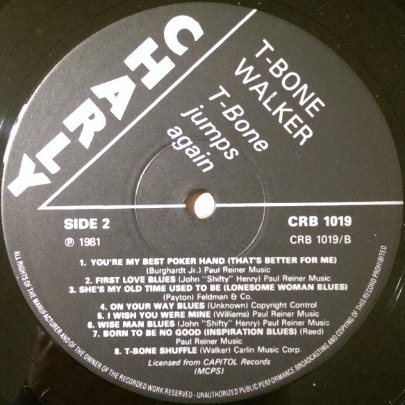 T-Bone Walker - T-Bone Jumps Again - Used Vinyl Record image 4