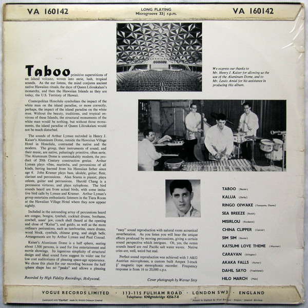 Arthur Lyman - Taboo - Used Vinyl Record image 3