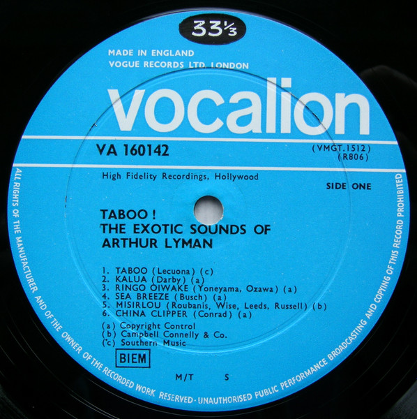 Arthur Lyman - Taboo - Used Vinyl Record image 4