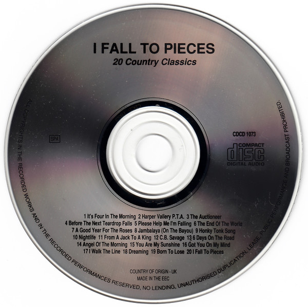 Various - I Fall To Pieces - 20 Country Classics - Used CD image 3