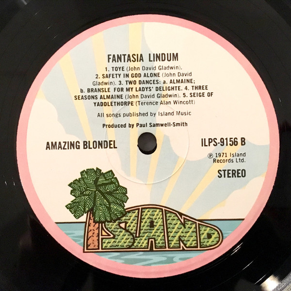 Amazing Blondel - Fantasia Lindum - Used Vinyl Record image 4