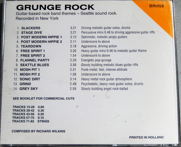 Richard Wilkins - Grunge Rock - Used CD image 4