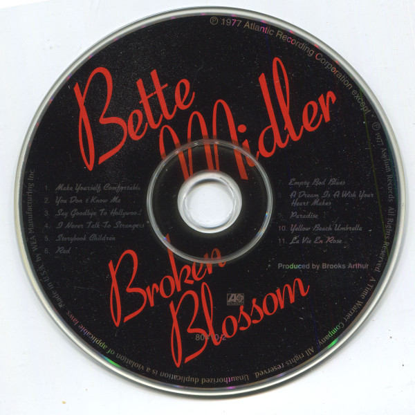 Bette Midler - Broken Blossom - Used CD image 2