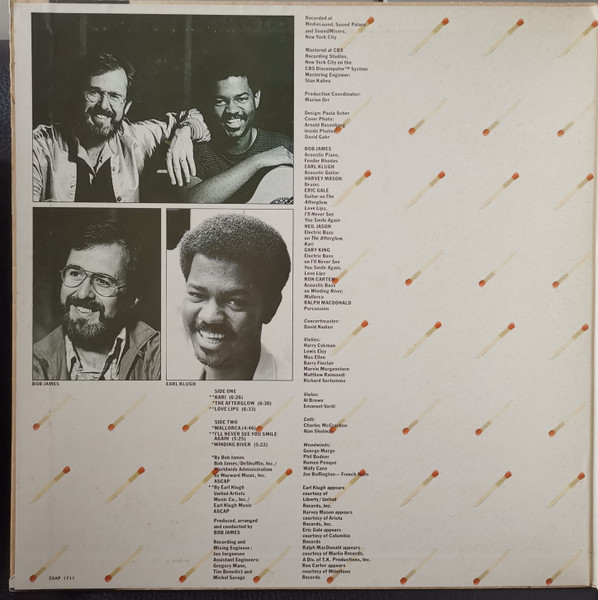 Bob James - One On One - Used Vinyl Record image 2