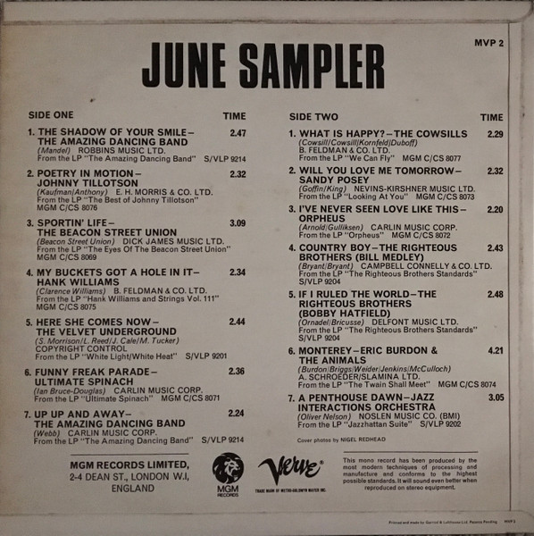 Various - June Sampler - Used Vinyl Record image 2