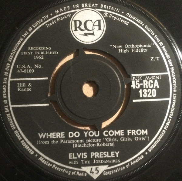 Elvis Presley - Return To Sender - Used Vinyl Record 7" image 2