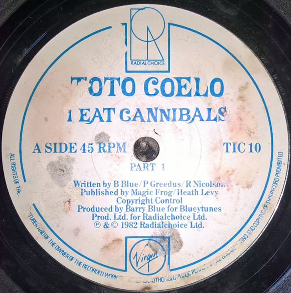Toto Coelo - I Eat Cannibals - Used Vinyl Record 7" image 4