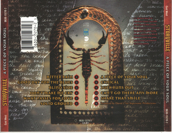 Storyville - A Piece Of Your Soul - Used CD image 3