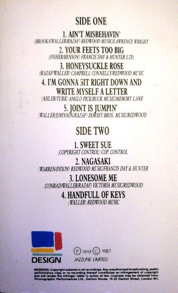 Fats Waller - Ain't Misbehavin' - Used Cassette image 2
