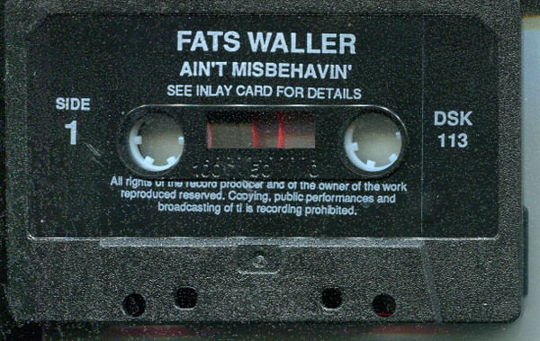 Fats Waller - Ain't Misbehavin' - Used Cassette image 3